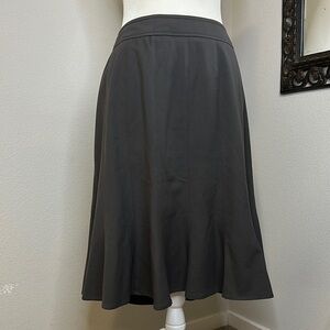 Anne Klein Dark Gray A-Line Skirt